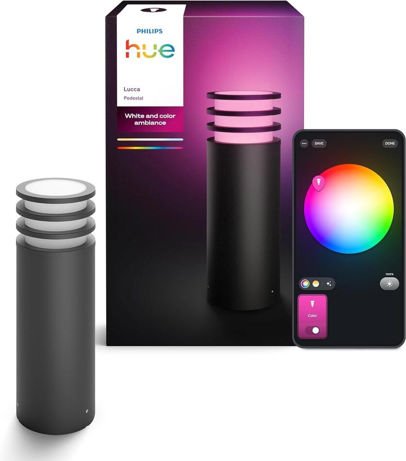 Lucca venkovní podstavcové LED svítidlo A60 WCA antracit Philips HUE