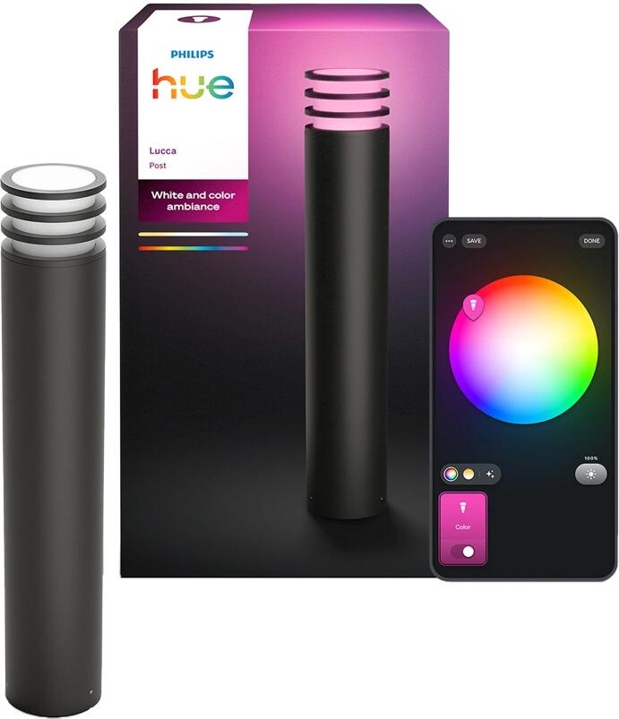 Lucca venkovní sloupkové LED svítidlo A60 WCA antracit Philips HUE