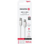 DATOVÝ KABEL SWISSTEN TEXTILE USB-C / USB-C 3.0 M STŘÍBRNÝ