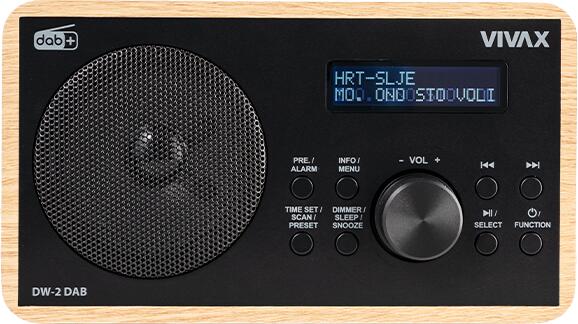 VIVAX FM DAB rádio DW-2 DAB Ořech