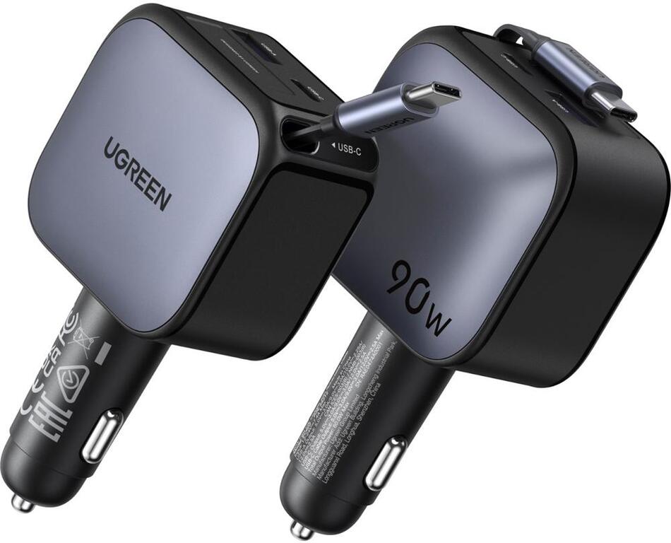 Nabíječka do auta UGREEN 90W nabíječka do auta USB-C/US