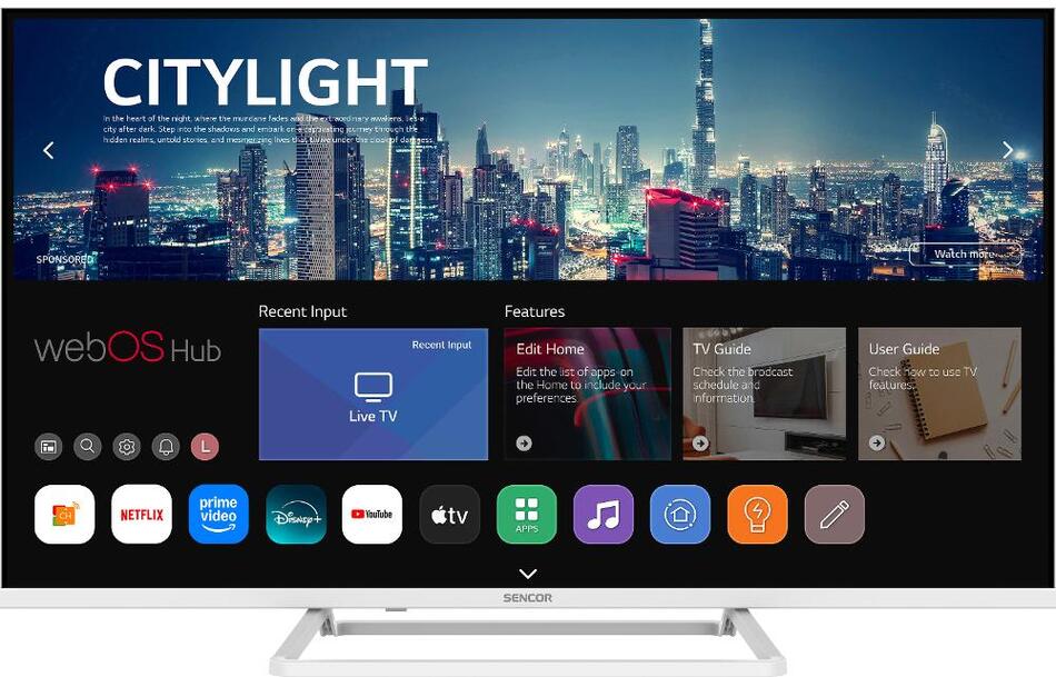 SLE 40FS841BW WEBOS SMART TV Sencor