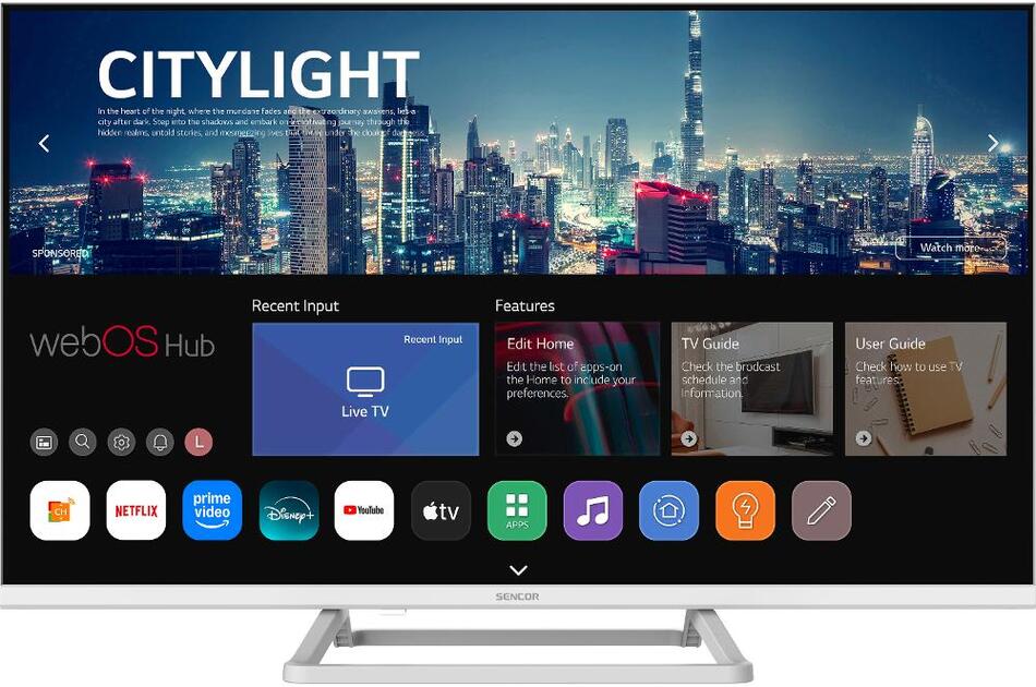 LED televize Sencor SLE 32S841BW
