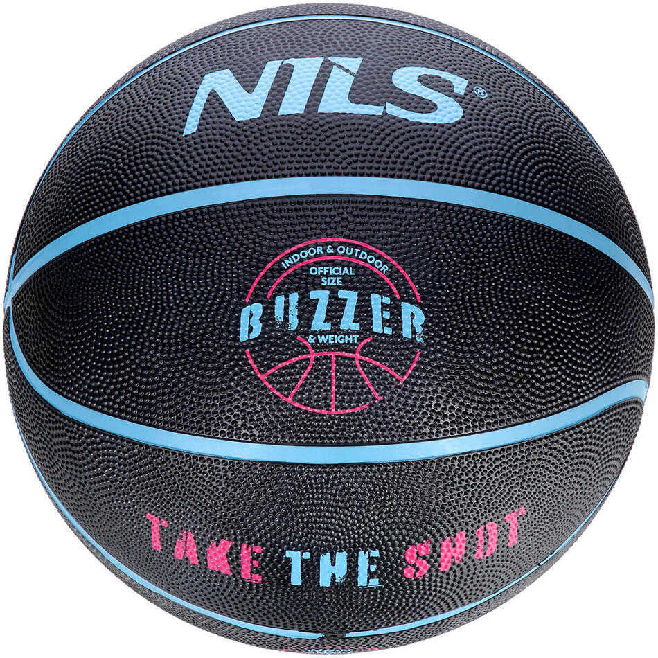 Basketbalový míč NILS NPK271 Buzzer 7 černý