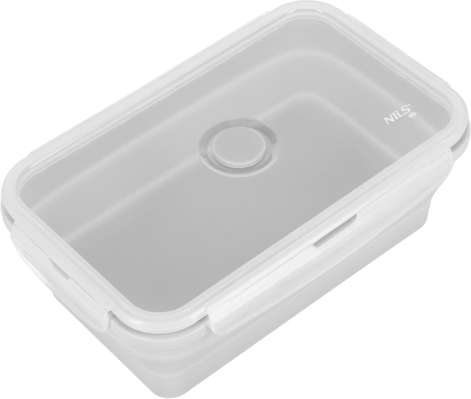 Skládací svačinový box NILS Camp NC4105 1200ml šedý