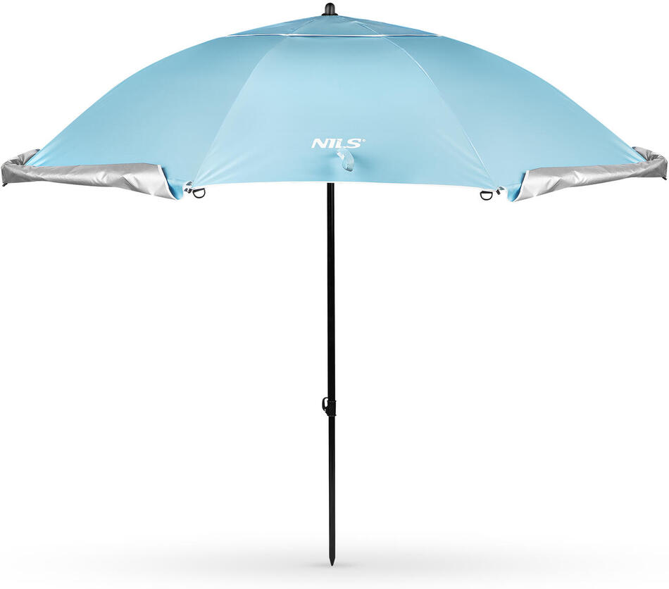 Plážový slunečník / paraván NILS Camp NC17114 240 cm modrý