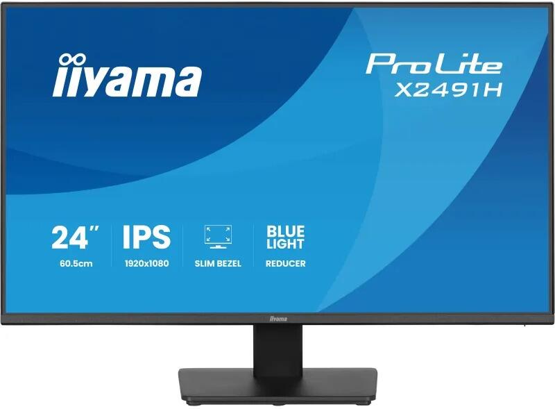 IIYAMA ProLite / X2491H-B1 / 23,8" / IPS / FHD / 120Hz / 1ms / Černá / 3R
