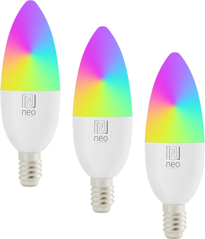 Immax NEO LITE sada 3xSmart žárovka LED E14 4,8W RGB+CCT, stmívatelná,Zigbee