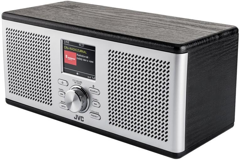 Radiopřijímač DAB+ JVC RA-E775B-DAB, černý/stříbrný