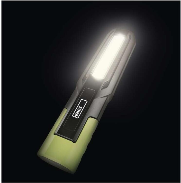 Emos COB LED+LED nabíjecí svítilna P4546, 500 lm, 2000 mAh