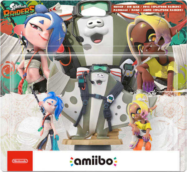 amiibo Splatoon Raiders Shiver, Frye and Big Man