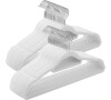 Sametová ramínka, plast, bílá, set 50 ks, ASR-E1020 WT Autronic