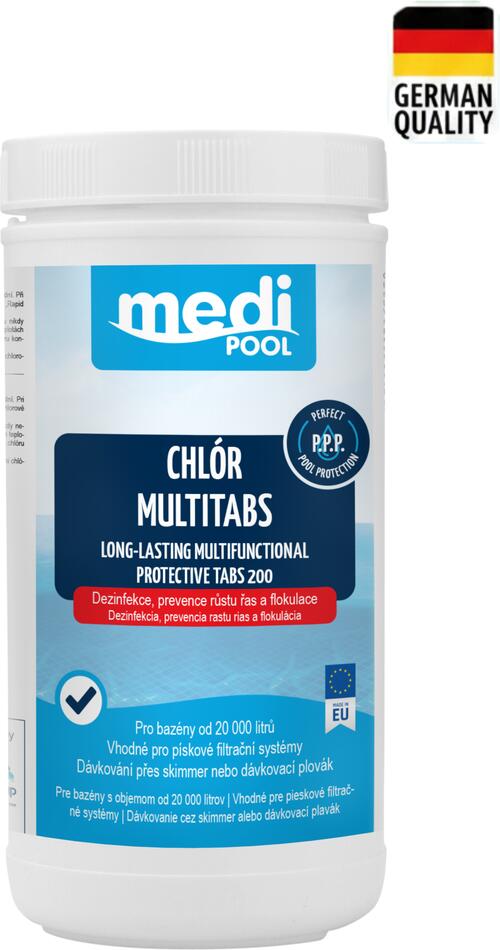 mediPOOL MULTIFUNKČNÍ pomalurozpustné tablety (bez mědi) 200g 1,0 kg