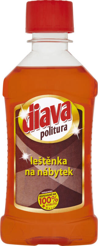 Diava politura červená leštěnka na nábytek, 200 ml