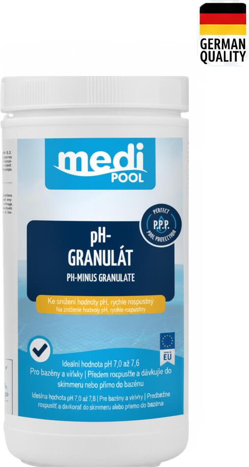 mediPOOL pH-Minus granulát 1,5 kg