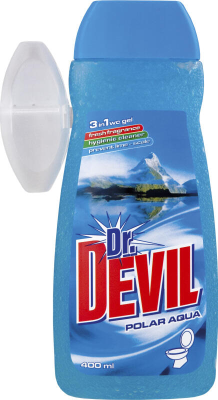 Dr. Devil Polar Aqua, WC gel + košíček, 400 ml