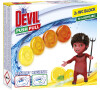 Dr. Devil WC Push Pull Gel Lemon Fresh WC blok bez košíku, 2 × 20 g