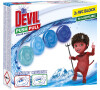 Dr. Devil WC Push Pull Gel Polar Aqua WC blok bez košíku, 2 × 20 g