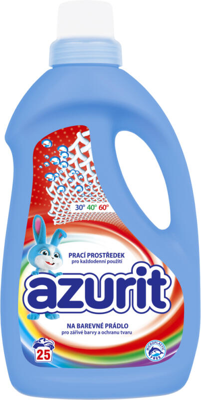 Azurit prací gel na barevné prádlo 25 praní, 1 l