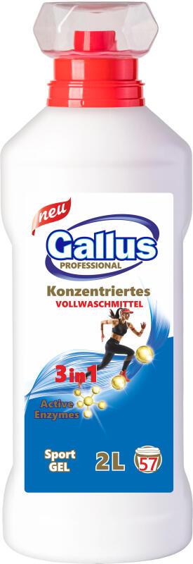 Gallus prací gel Sport, 57 dávek, 2 l