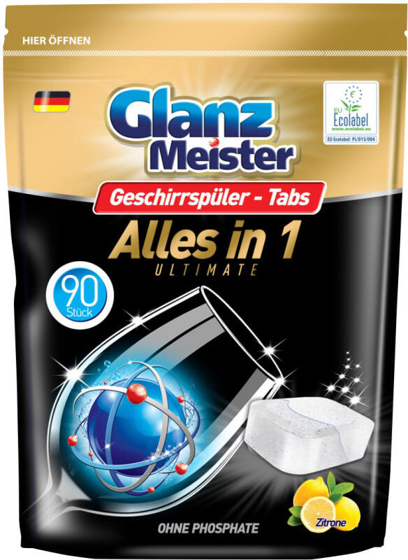 Glanz Meister tablety do myčky All in 1 – 90 ks