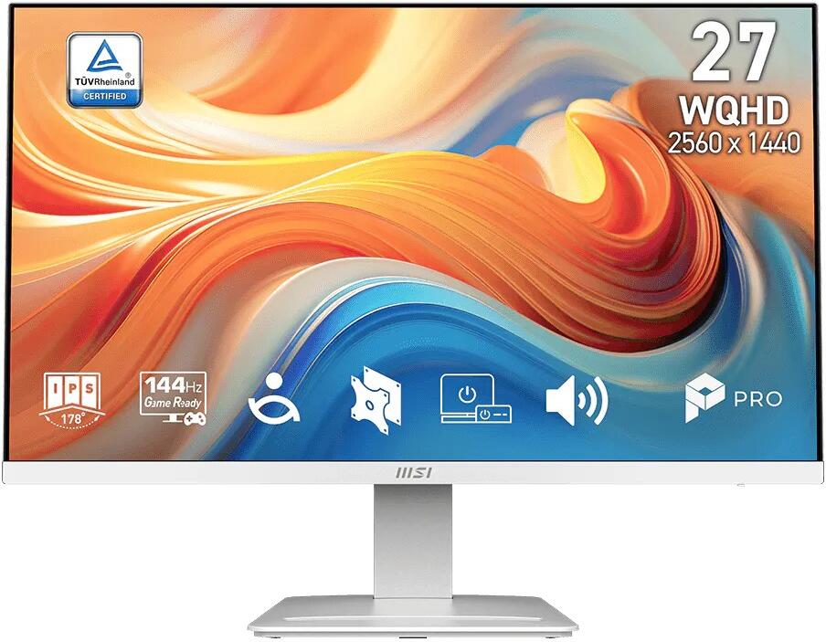 MSI Pro/MP273QW E14 / 27" / IPS / QHD / 144Hz / 1ms / Bílá / 3R (PRO MP273QW E14)