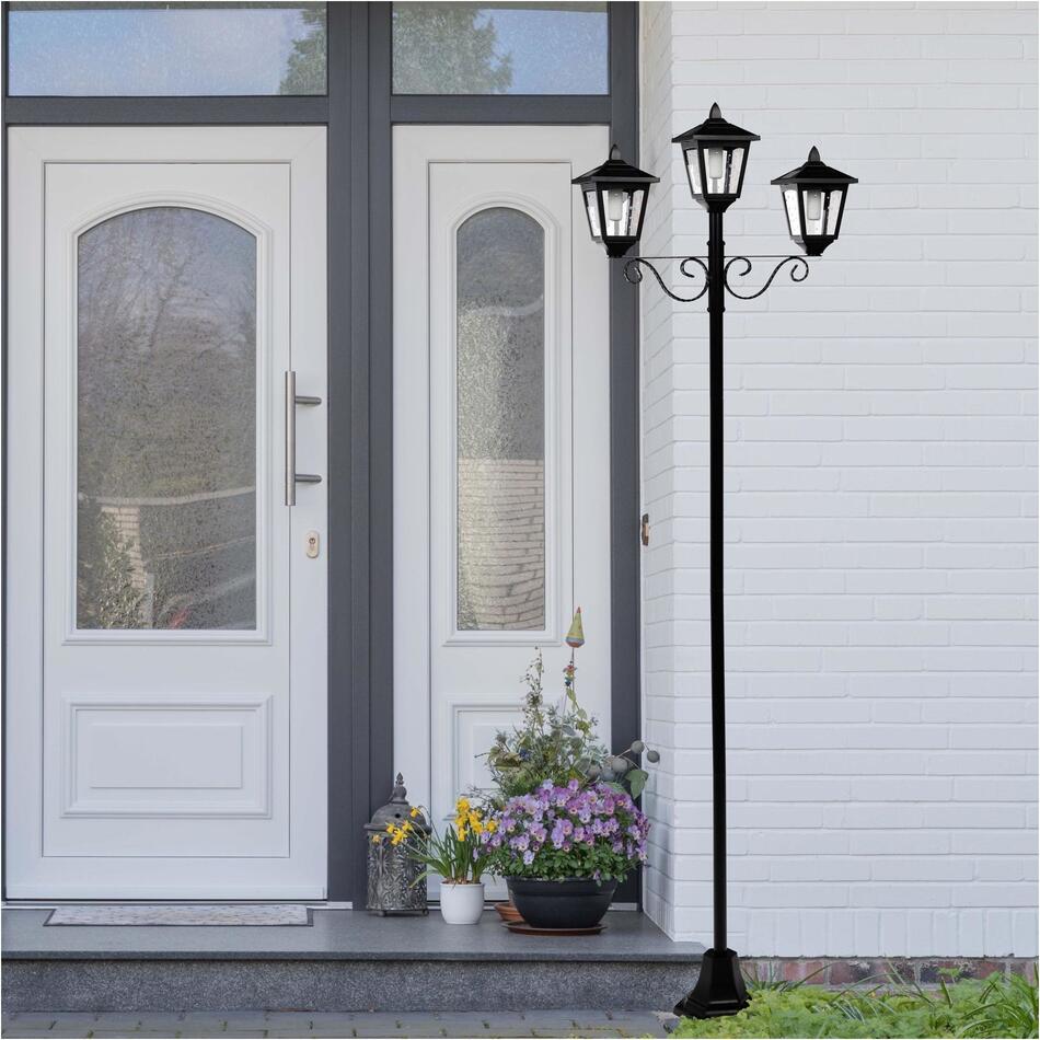 Solární stojací lampa, lucerna 36 LED diod