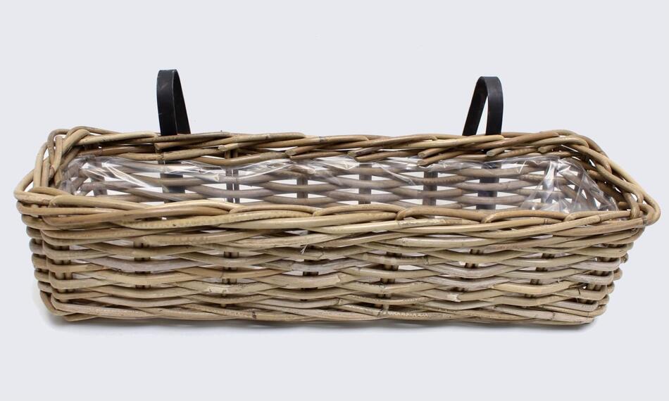 Proutěný květináč Rattan, velký