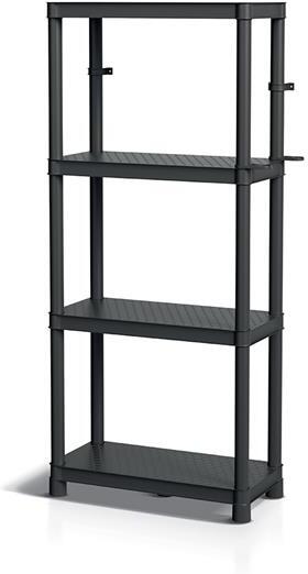 Regál Prosperplast STACKARO SOLID 60 HD - barva: černá