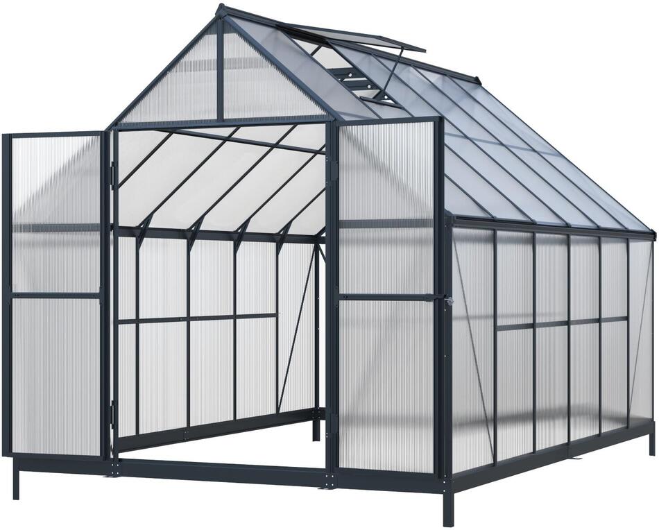 Skleník LANITPLAST SARANA 8x12 PC 4 mm černý LG4749