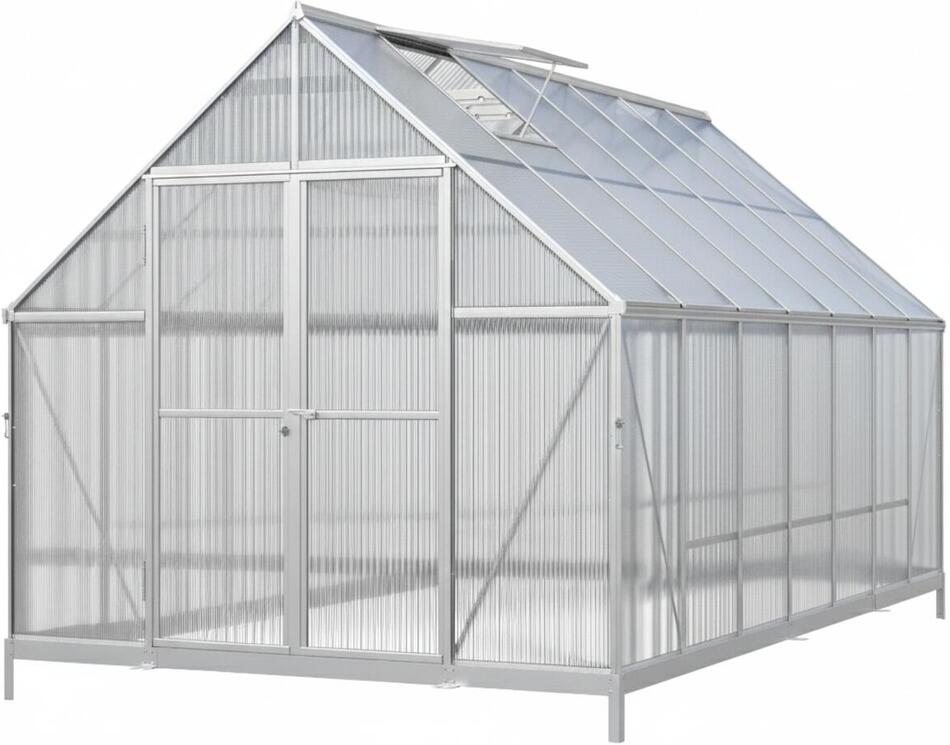 Skleník LANITPLAST SARANA 8x14 PC 4 mm stříbrný LG4750