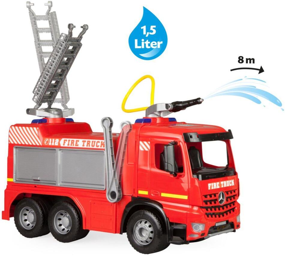 Lena Hasičské auto Giga Trucks Mercedes 66cm