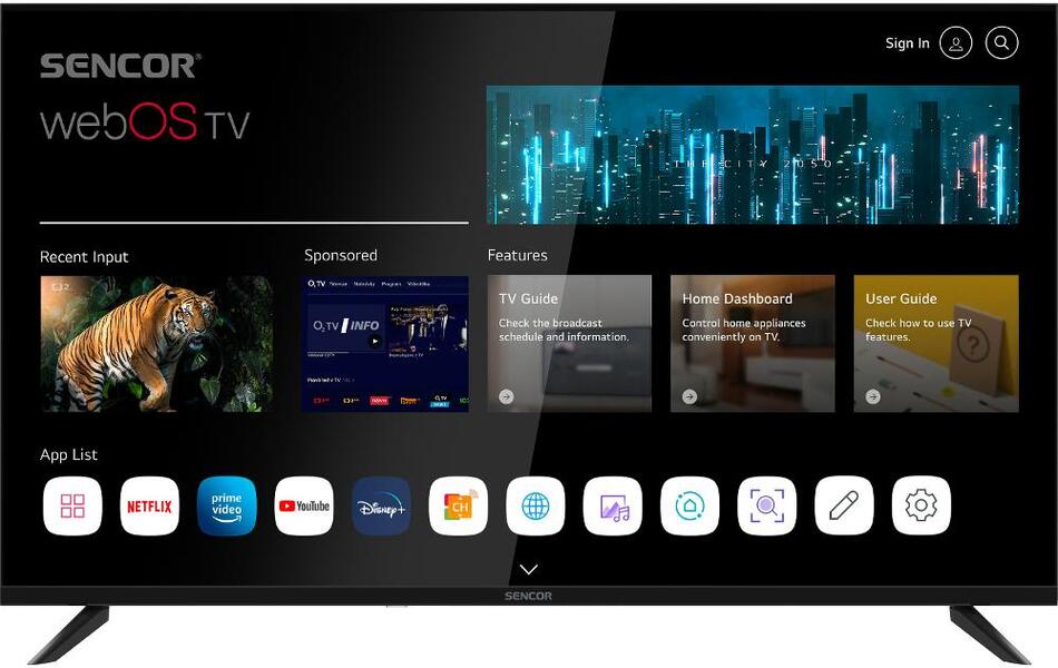Smart TV Sencor SLE 40FS804B WEBOS