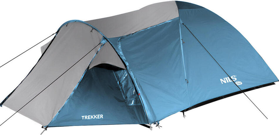Turistický stan NILS Camp NC6012 Trekker modro-šedý