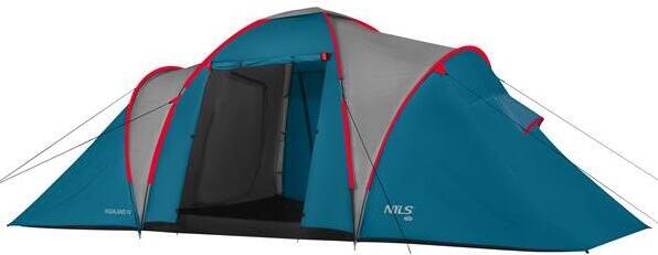 Rodinný stan NILS Camp NC6431 Highland IV modrý/světle šedý