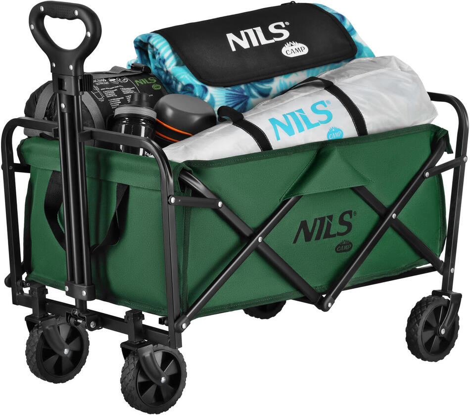 Skládací kempingový vozík NILS Camp NC4306 zelený