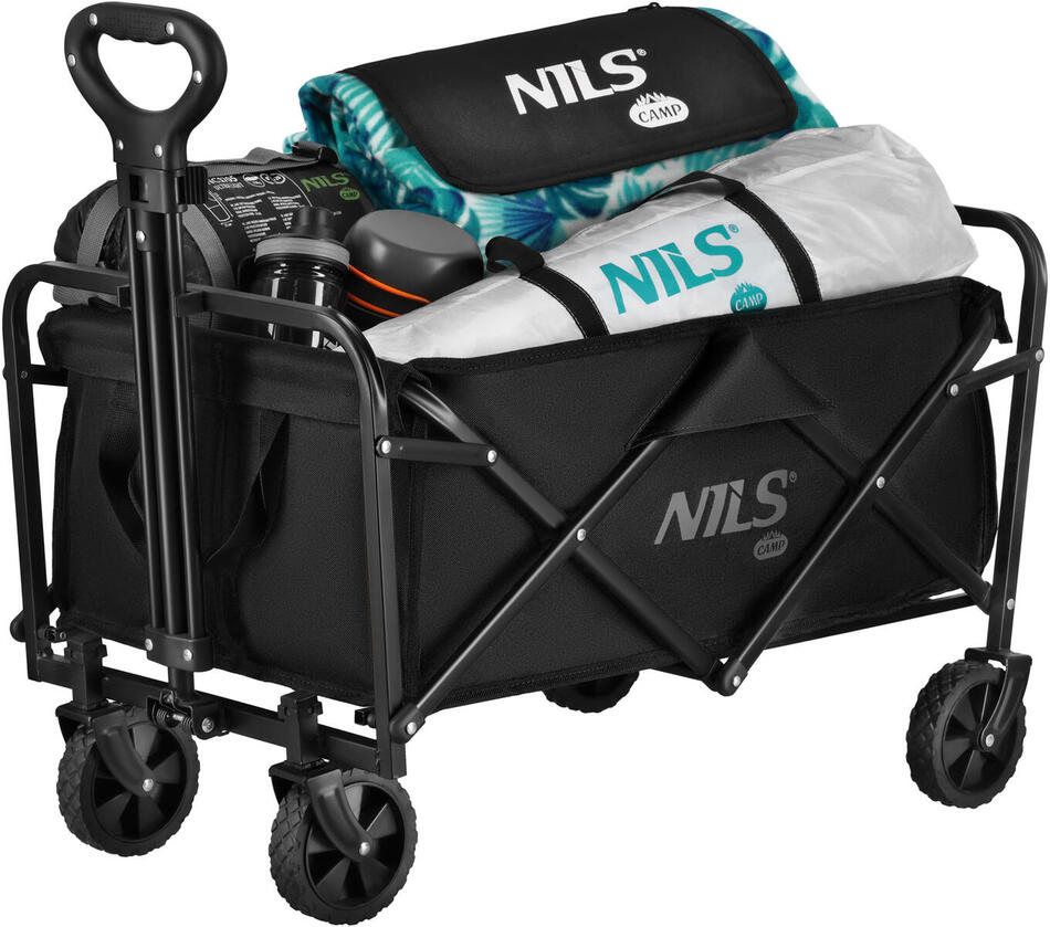 Skládací kempingový vozík NILS Camp NC4306 černý