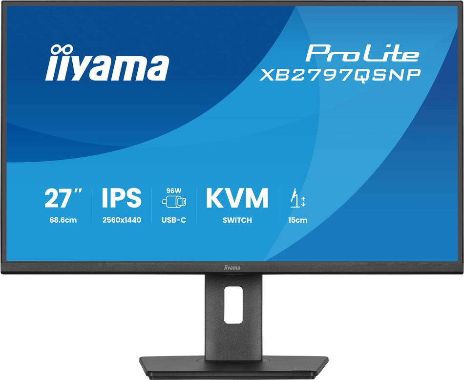 IIYAMA ProLite / XB2797QSNP-B1 / 27" / IPS / QHD / 75Hz / 1ms / Černá / 5R