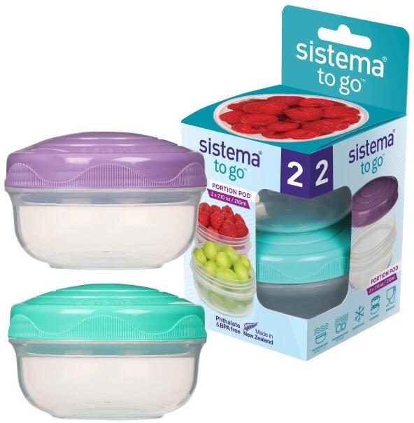 Sistema Sada 2 ks kelímků To Go Portion Pod 210 ml