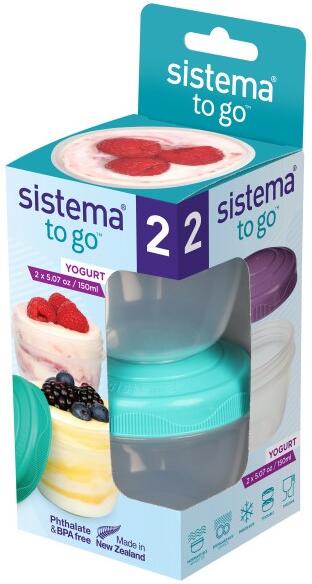 Sistema Sada 2 ks kelímků To Go Yogurt 150 ml