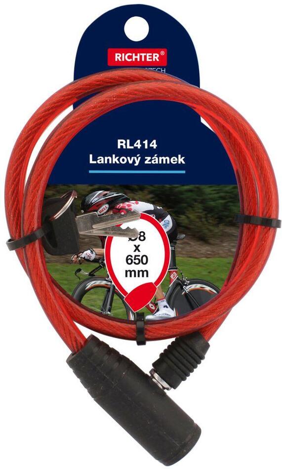 zámek lankový 8x 650mm 2 kl. ČRV RICHTER