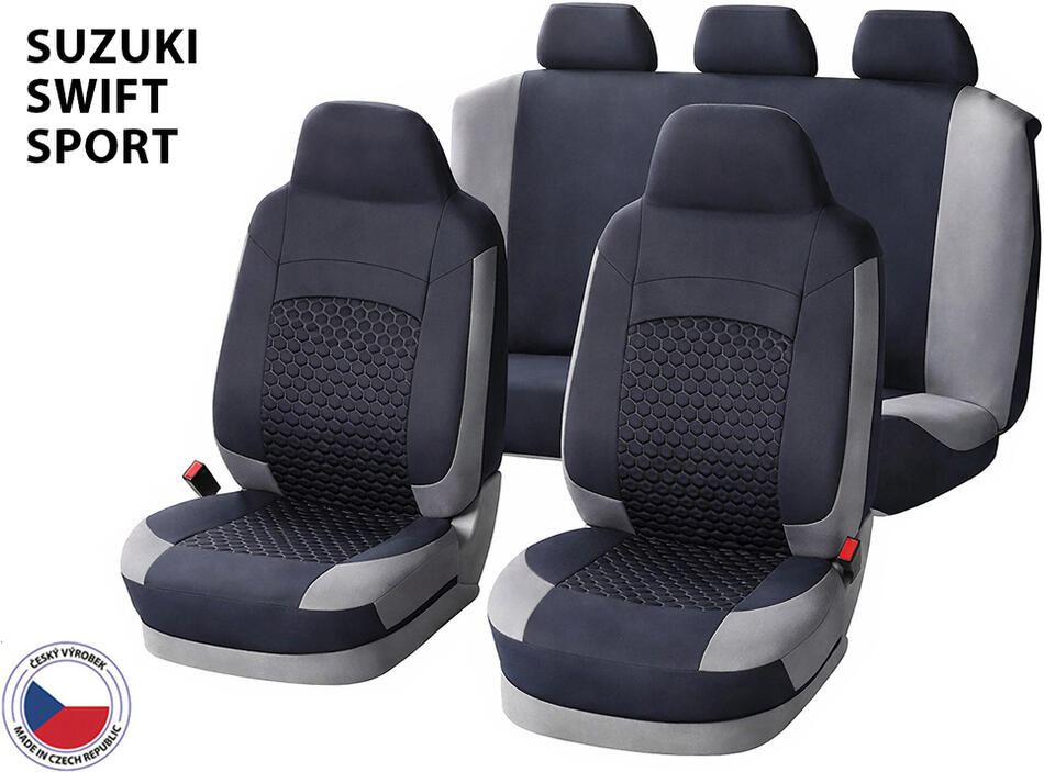 Cappa Autopotahy Perfetto HLH Suzuki Swift Sport černá/šedá