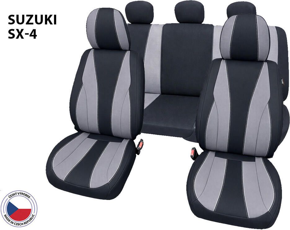 Cappa Autopotahy Perfetto TM Suzuki SX-4 černá/šedá