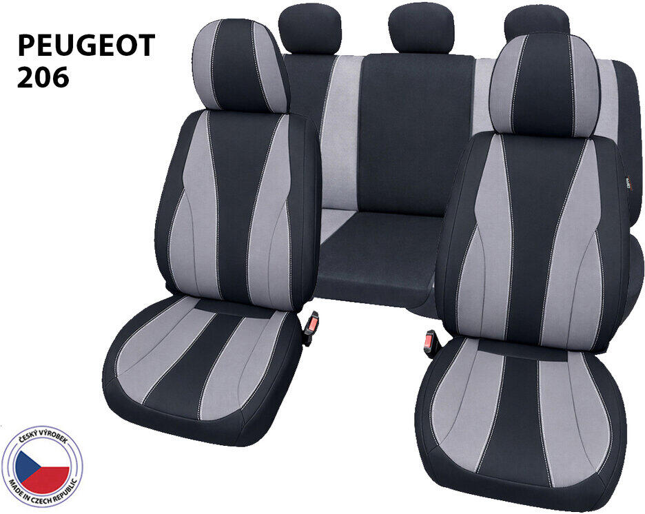 Cappa Autopotahy Perfetto TM Peugeot 206 černá/šedá