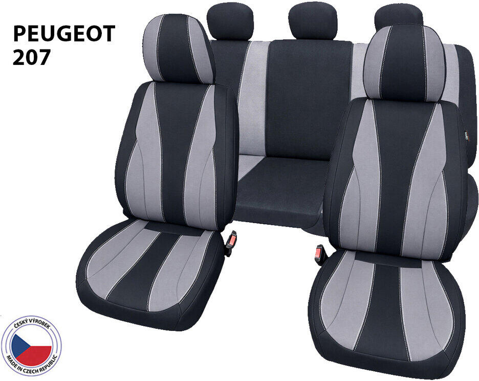 Cappa Autopotahy Perfetto TM Peugeot 207 černá/šedá