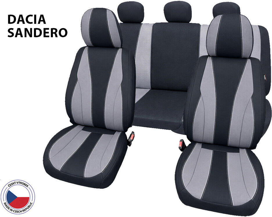 Cappa Autopotahy Perfetto TM Dacia Sandero černá/šedá
