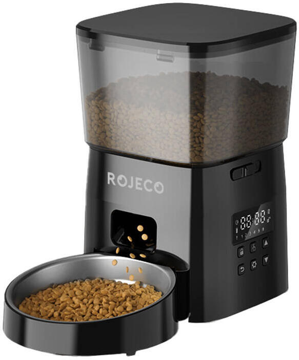 Automatické krmítko pro domácí zvířata Rojeco 2 l v knoflíkovém provedení