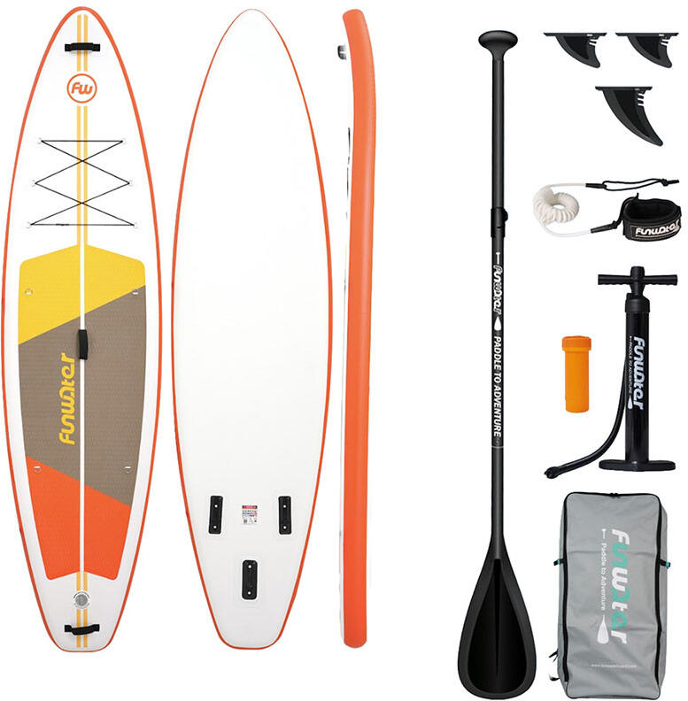 FunWater SUP paddleboard SUPFW69B 3,35m (oranžovo-bílá)