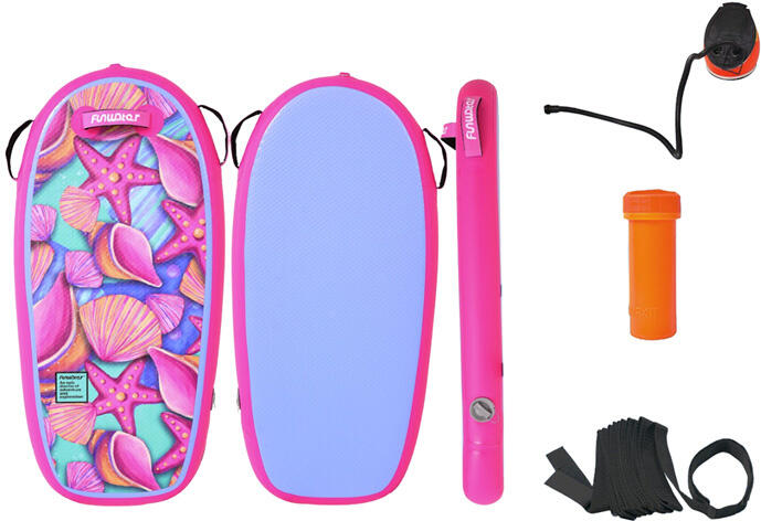 Nafukovací bodyboard FunWater ESIZ00089 1,1m (růžová)