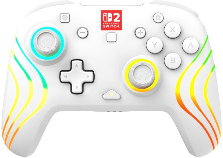 Turtle Beach Afterglow Wave Wireless, RGB bezdrátový herní ovladač pro NS2, bílý (TBC-8106-15)